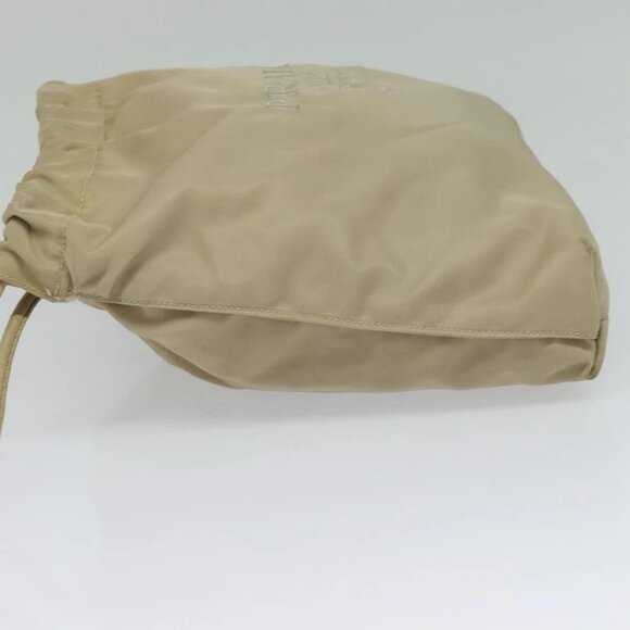 PRADA Pouch Nylon Beige Auth 120457V - Picture 3 of 16